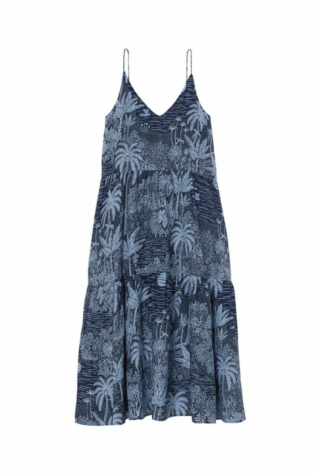 H&M x Desmond & Dempsey sommarkollektion 2020: bla klänning
