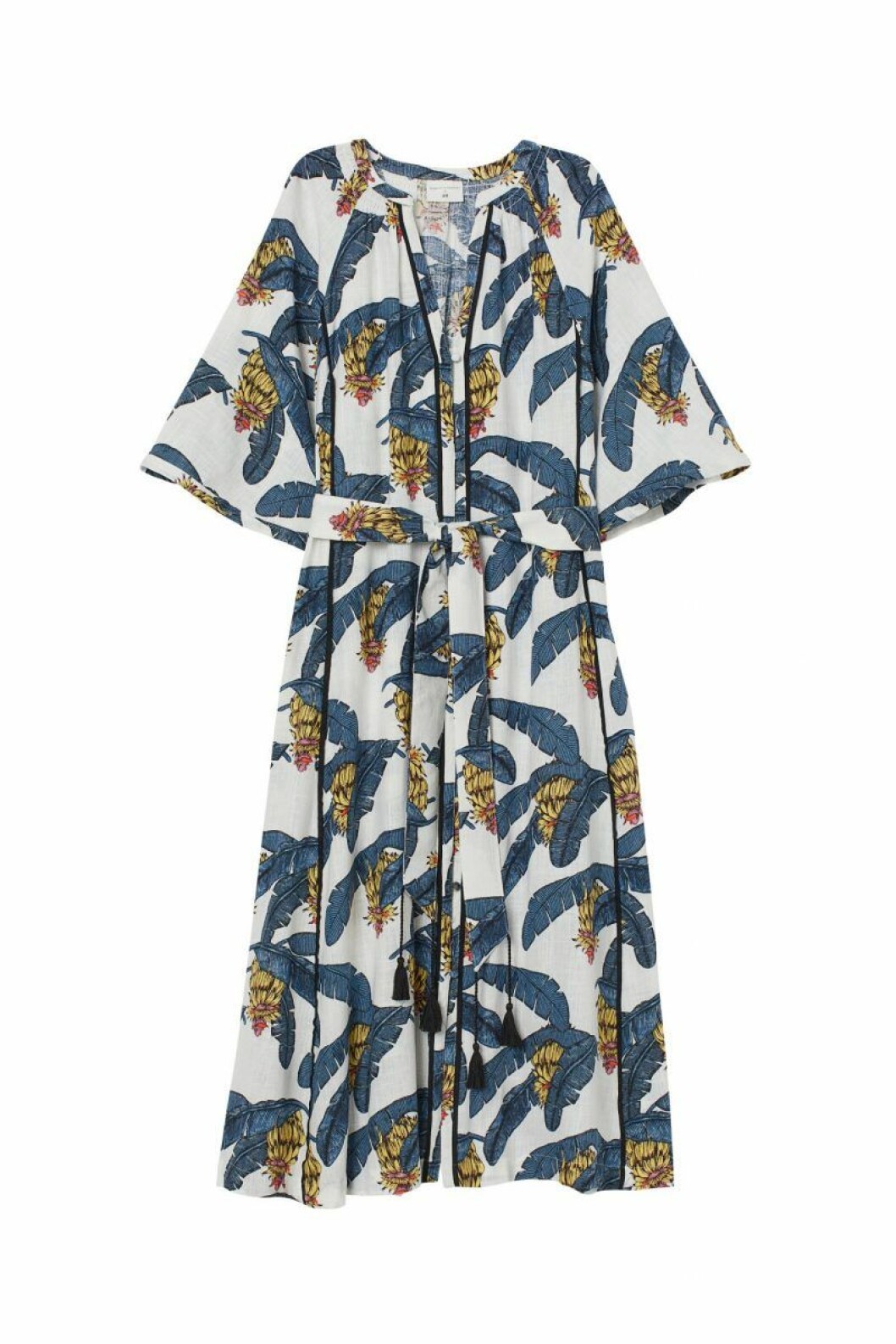 H&M x Desmond & Dempsey sommarkollektion 2020: mönstrad kaftan