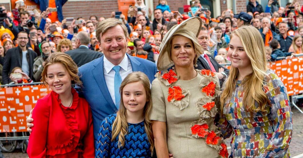 kung Willem-alexander drottning maxima med barn