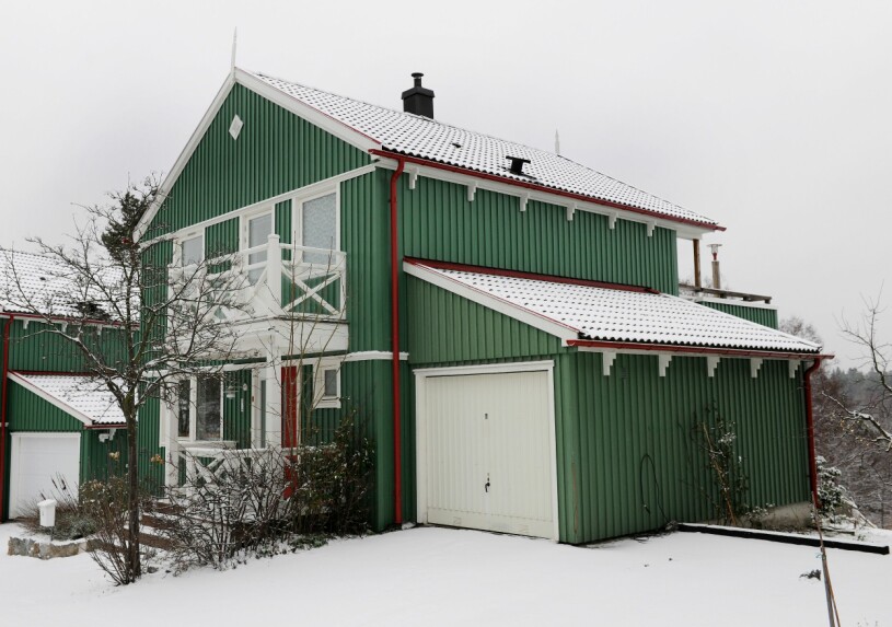 Många fina minnen har skapats i det klassiska kedjehuset. Pernilla Wahlgrens före detta hus, kedjehuset på Lidingö