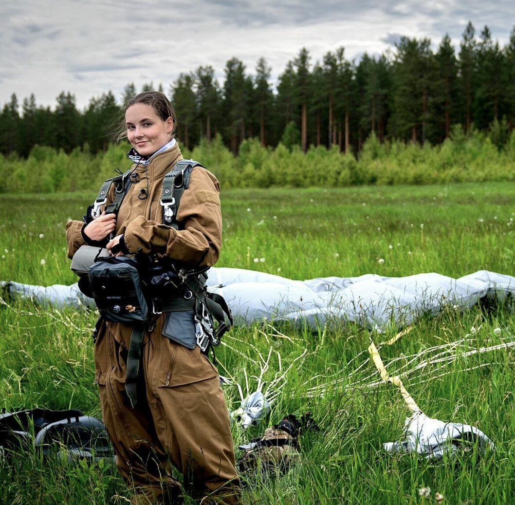 Prinsessan Ingrid Alexandra har hoppat fallskärm