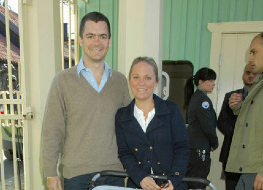 Peder och hustrun Caroline Dinkelspiel