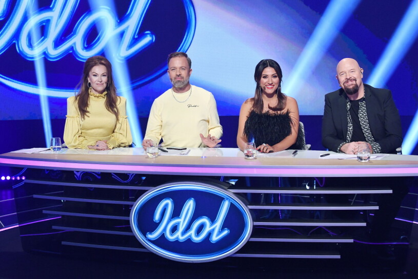 Den forna Idol-kvartetten. Kishti Tomita, Alexander Kronlund, Nikki Amini och Anders Bagge