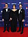 Prins Daniel, prinsessan Sofia och prins Carl Philip på röda mattan inför Idrottsgalan