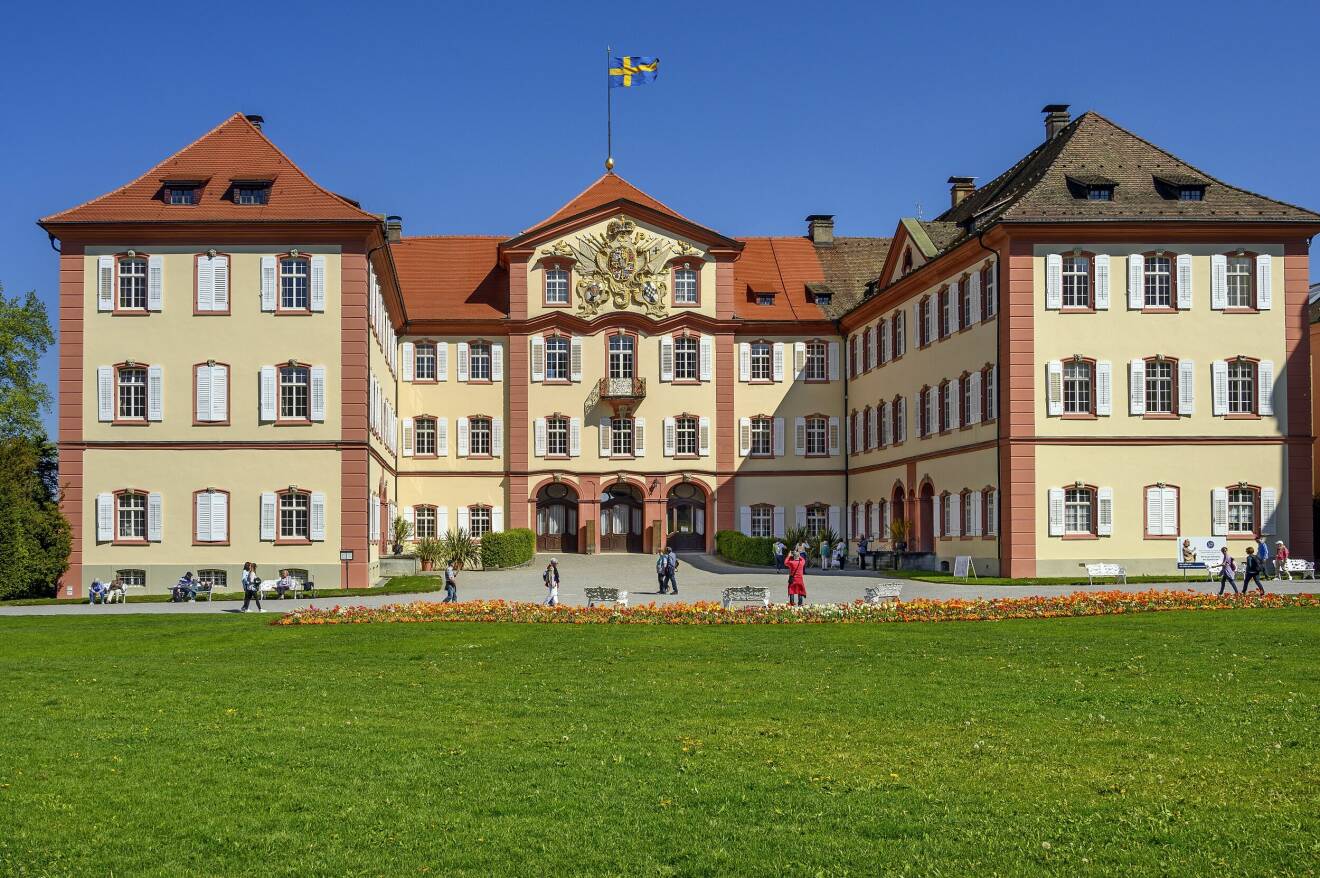 Familjens Bernadottes slott Mainau vid Bodensjön i Tyskland