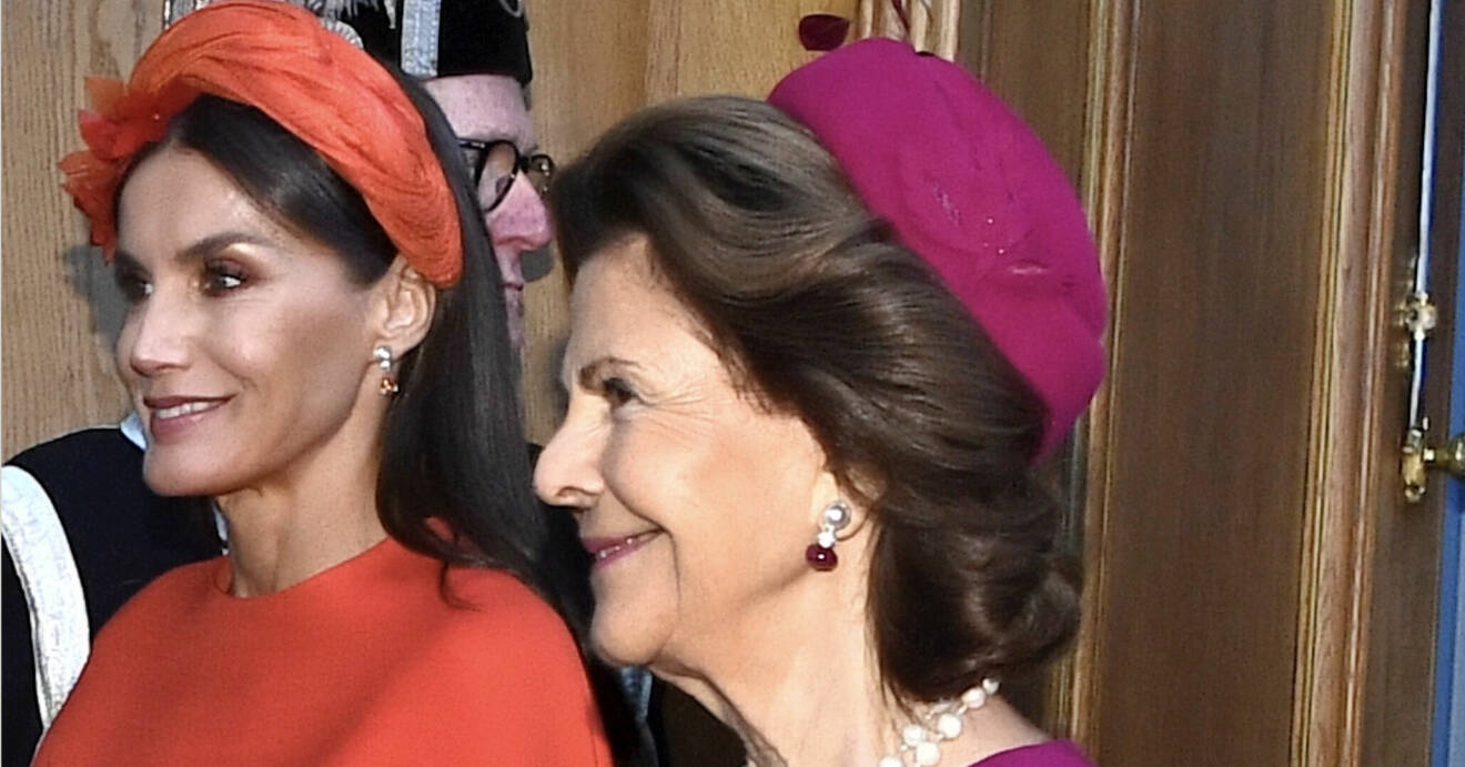 Drottning Letizia och drottning Silvia