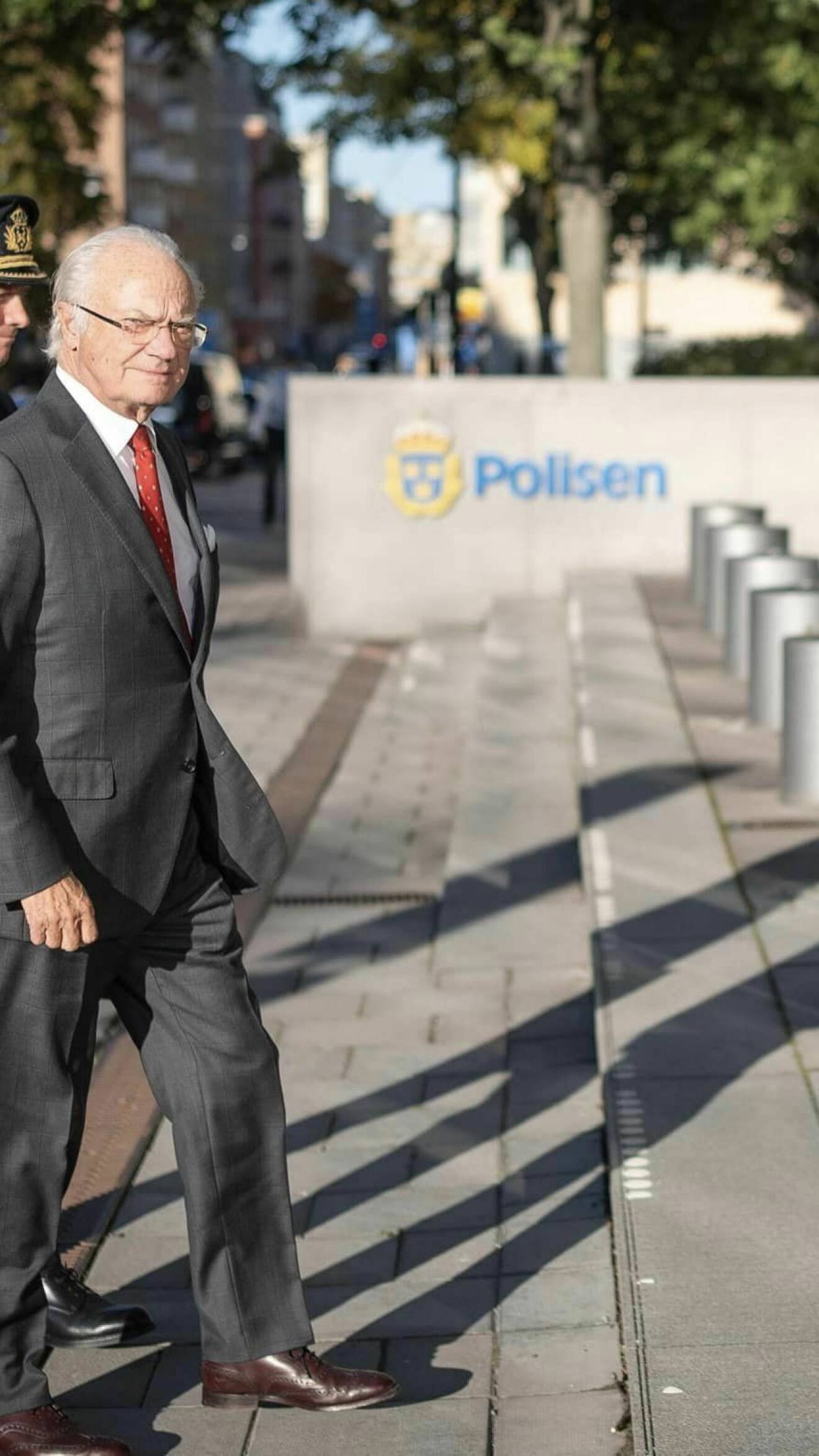 Kungen på besök på Polismyndigheten i Stockholm