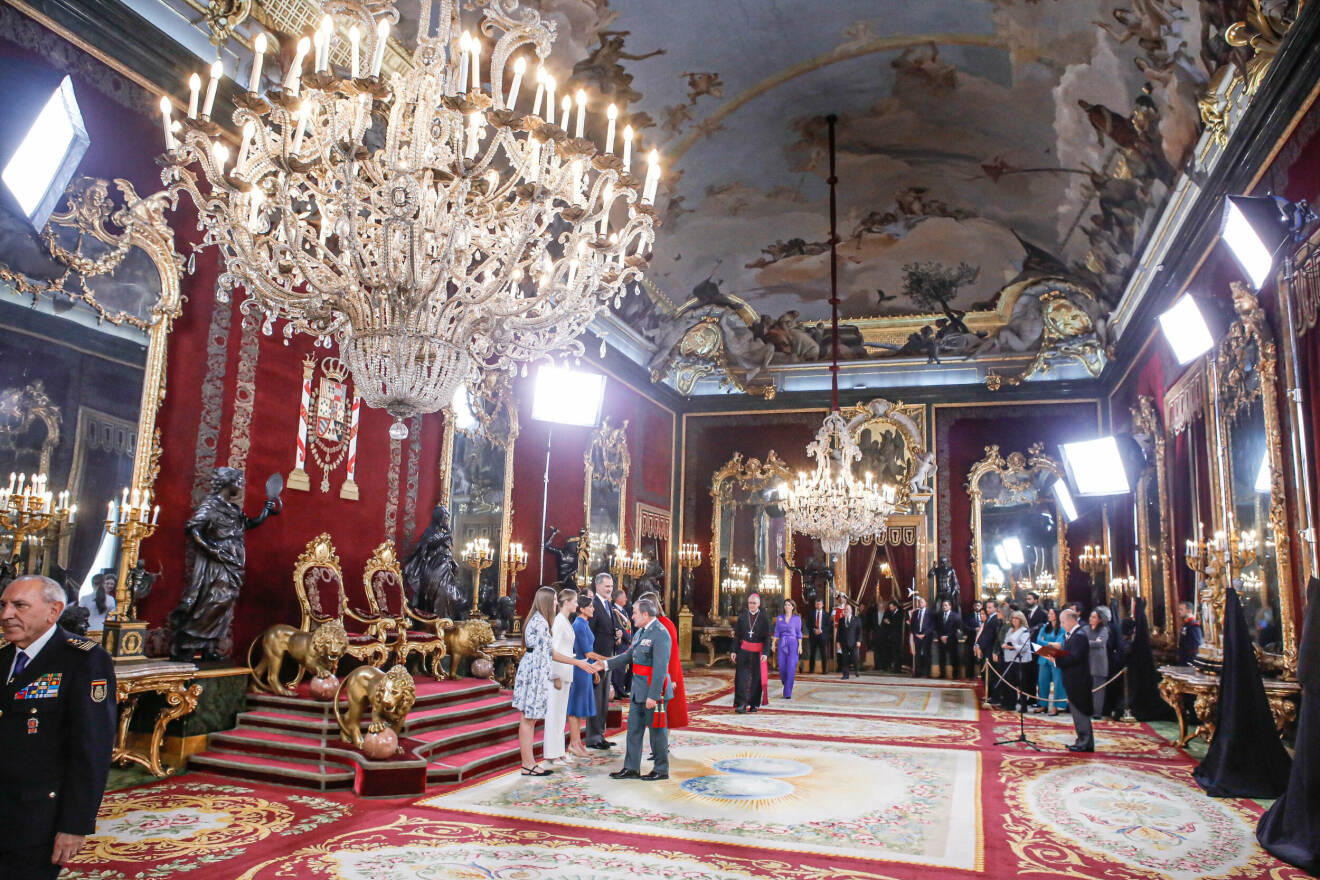 prinsessan Leonors 18-årsfirande på Kungliga slottet i Madrid