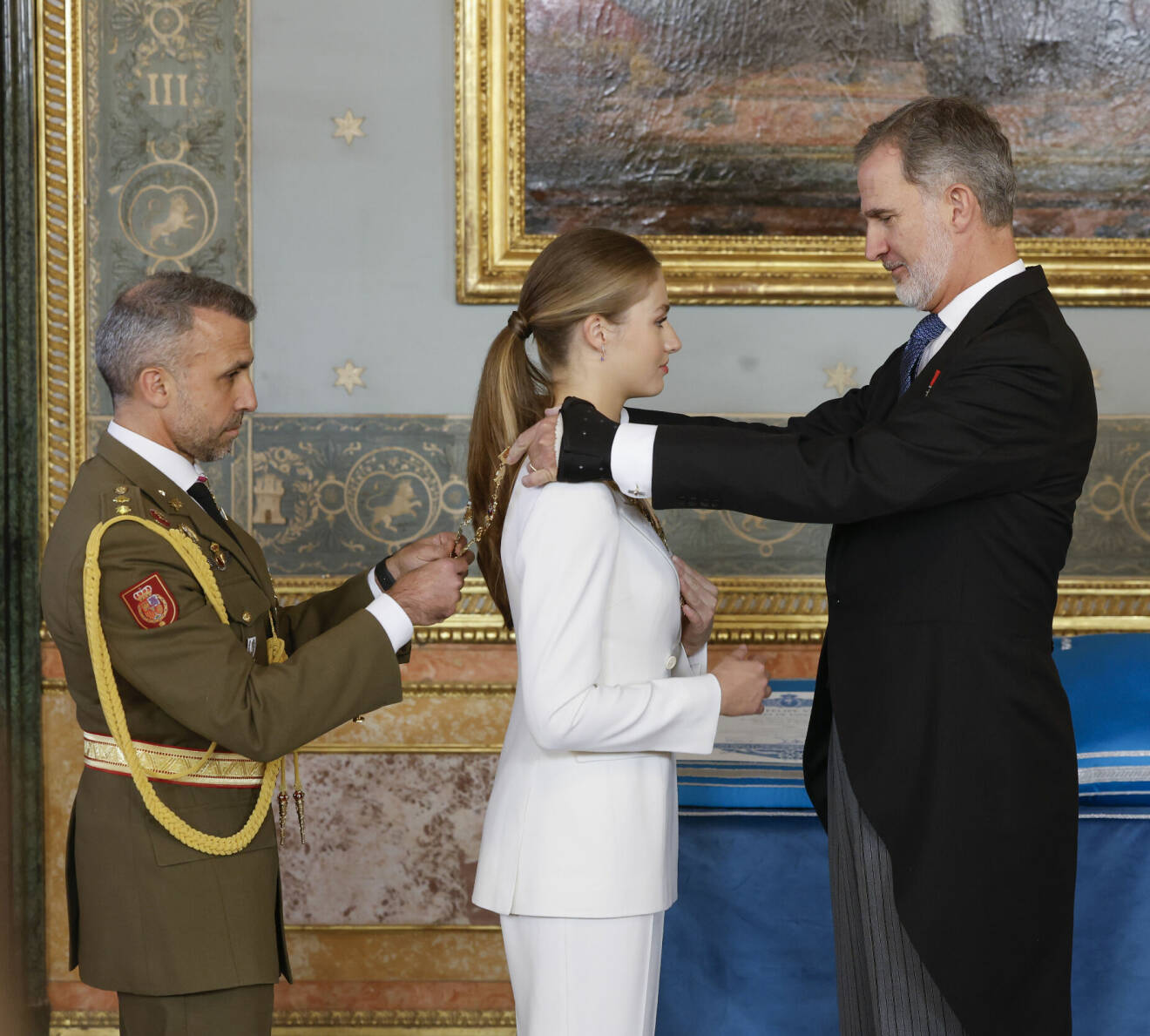 Ceremoni för prinsessan Leonor på myndighetsdagen i spanska parlamentet