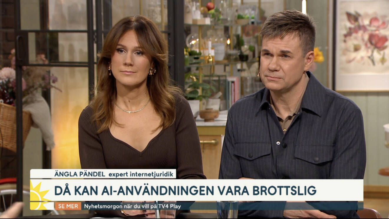 Maria Forsblom och Anders Pihlblad i Nyhetsmorgon