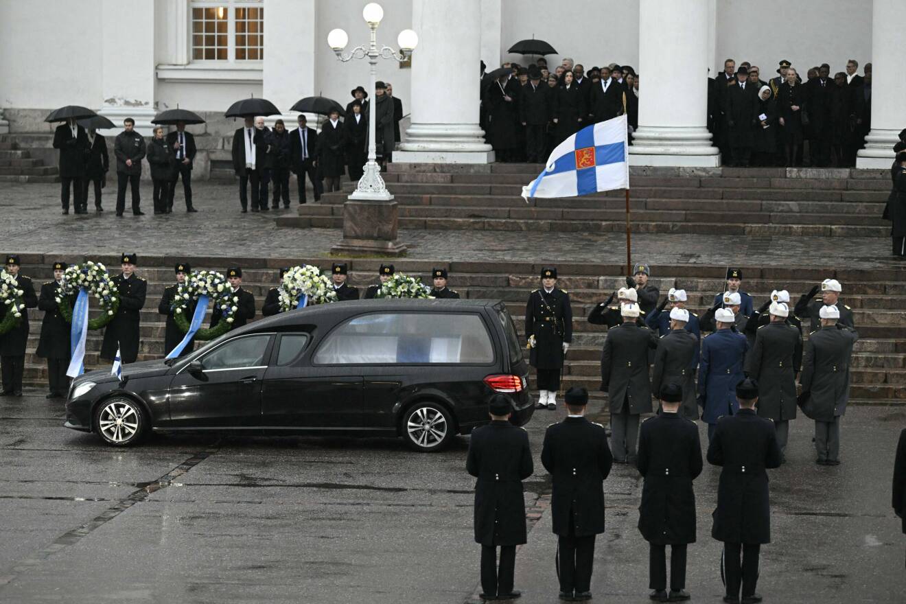 Statsbegravning för Martti Ahtisaari. i Helsingfors domkyrka