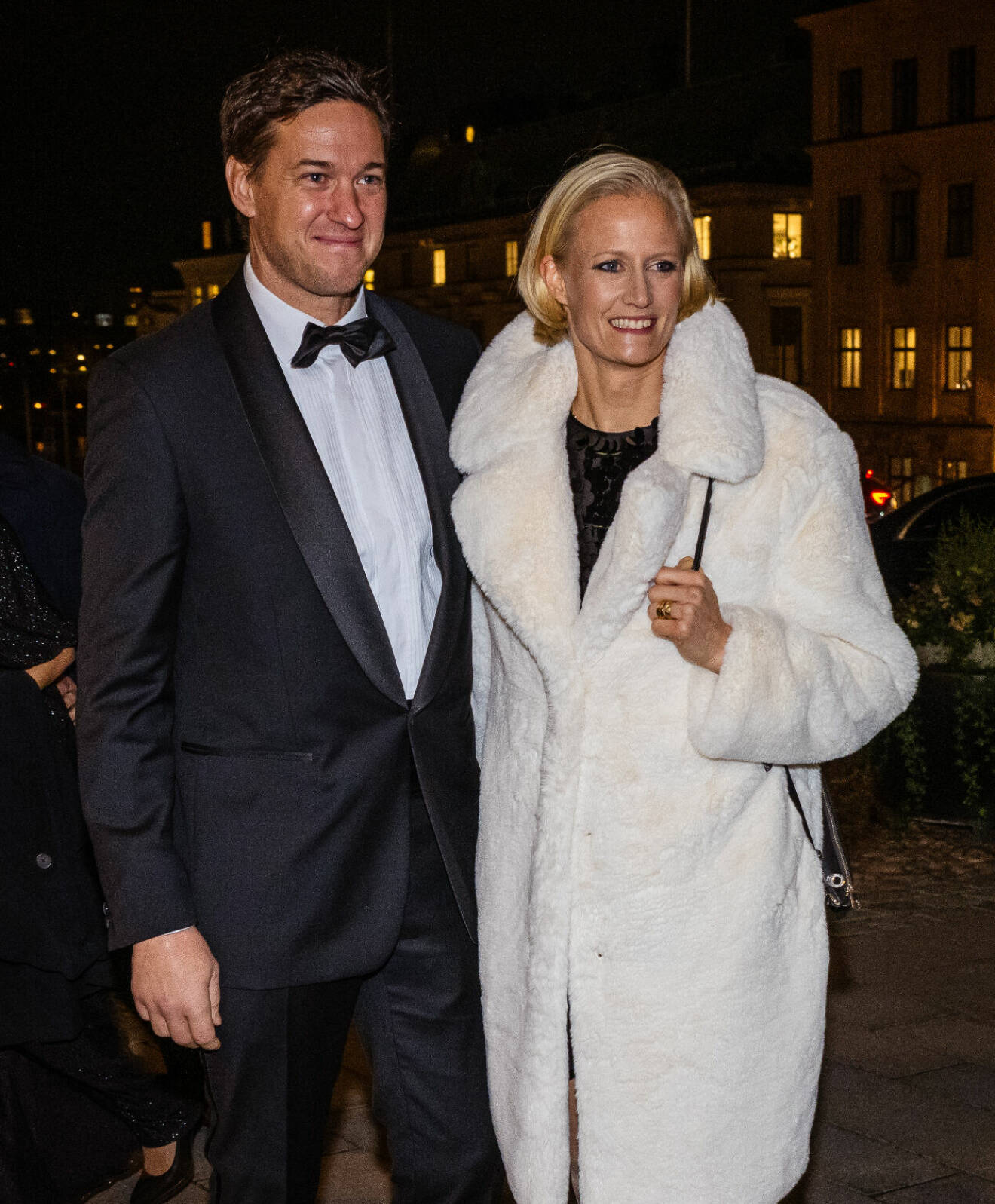 Carolina Klüft med sin man Patrik Klüft på prins Daniels 50-årsfest på slottet