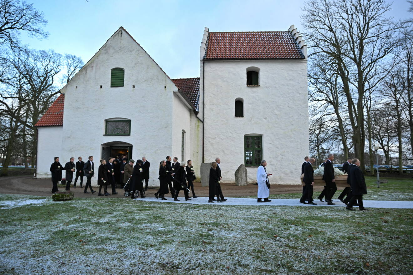 Trolle Ljungby kyrka under greve Hans-Gabriel Trolle-Wachtmeisters begravning