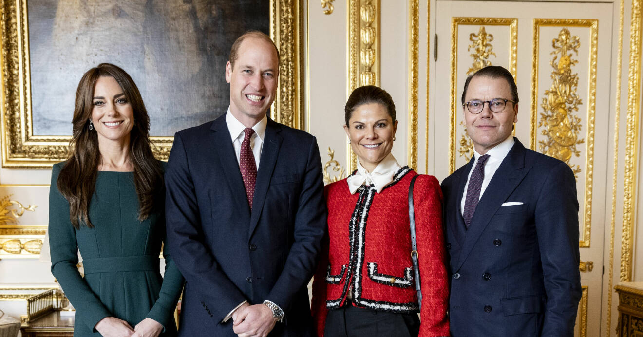 Prinsessan Kate, prins William, kronprinsessan Victoria och prins Daniel