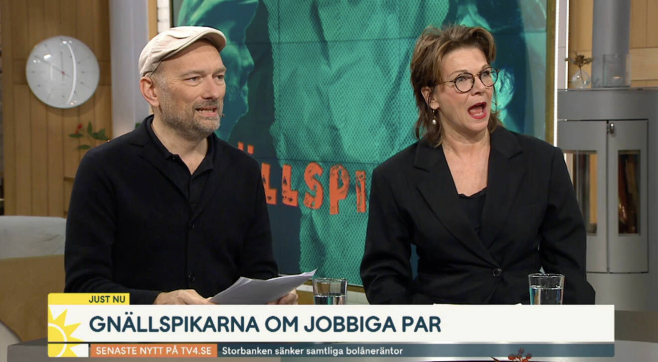 Johan Hedberg och Katrin Sundberg i Nyhetsmorgon