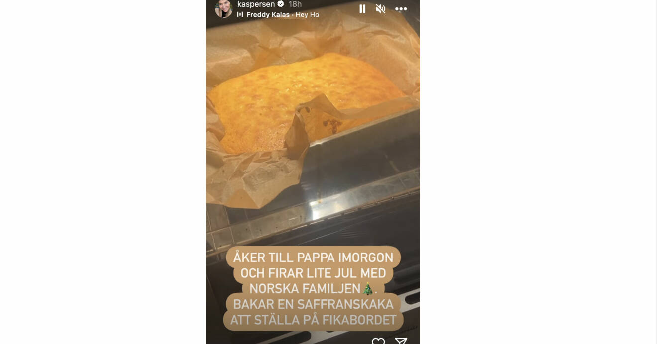 Kristin Kaspersens kaka i ugnen