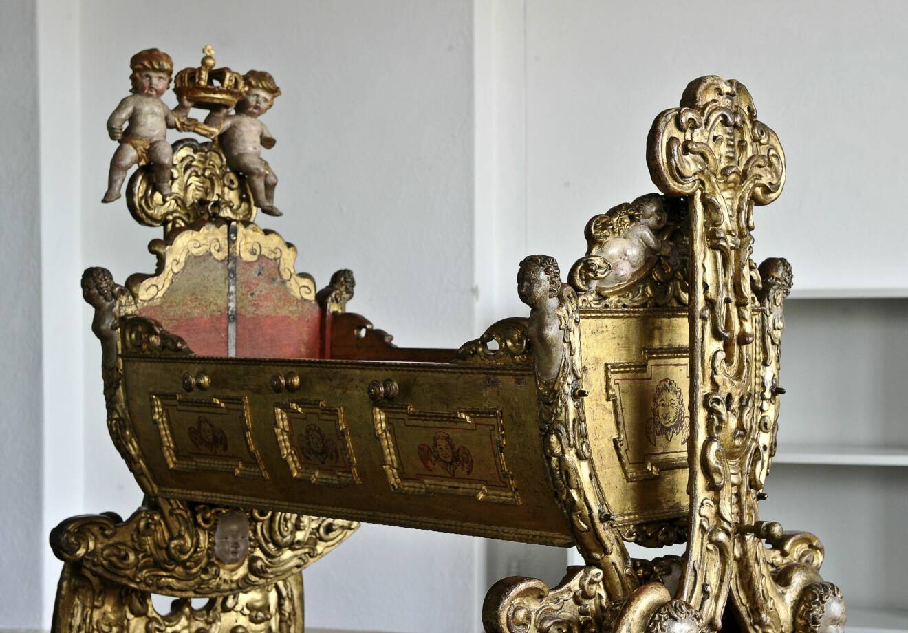 Tronföljarvaggan – vaggan som prinsessan Estelle låg i när hon döptes