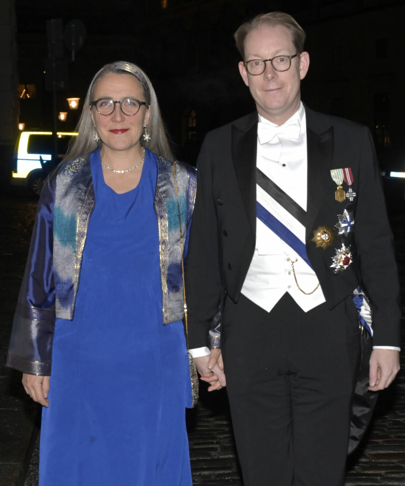 Utrikesminister Tobias Billström (M) med sin fru Sofia Billström