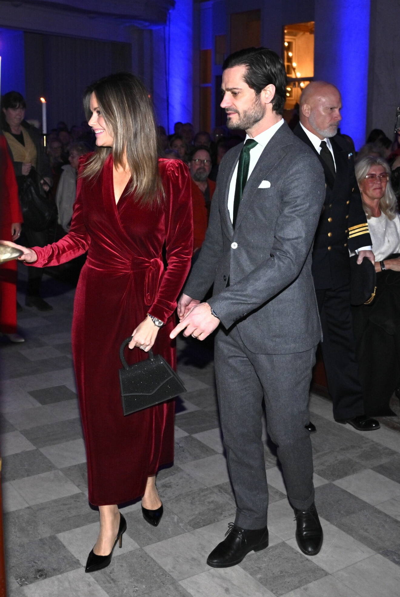 Prinsessan Sofia och prins Carl Philip på julkonserten Jul i Vasastan 2023