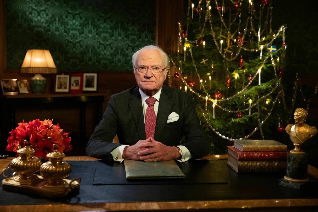 H.M.Konung Carl XVI Gustaf jultal 2023 I sitt jultal summerar kungen det gångna året och blickar framåt. Sänds på SVT 25 december