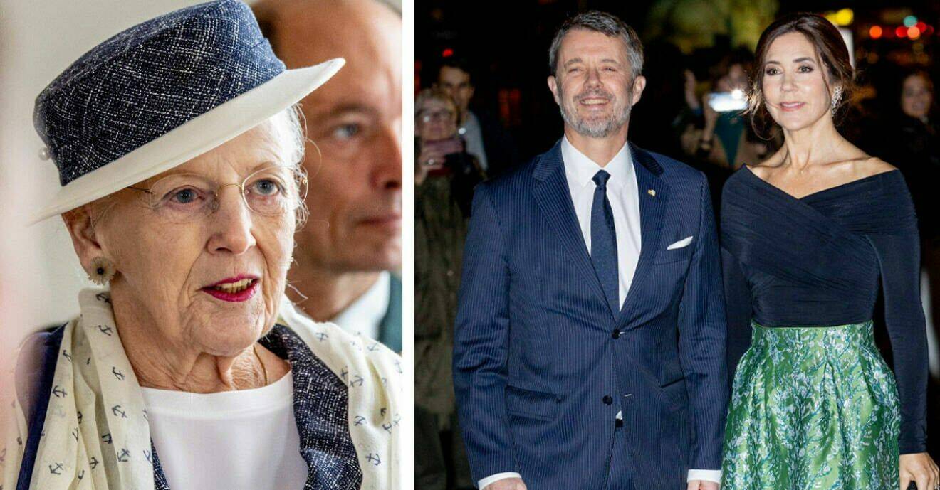 Drottning Margrethe och kung Frederik