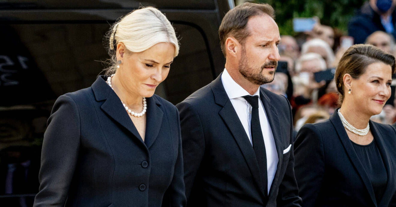 Kronprinsessan Mette-Marit, kronprins Haakon och prinsessan Märtha Louise