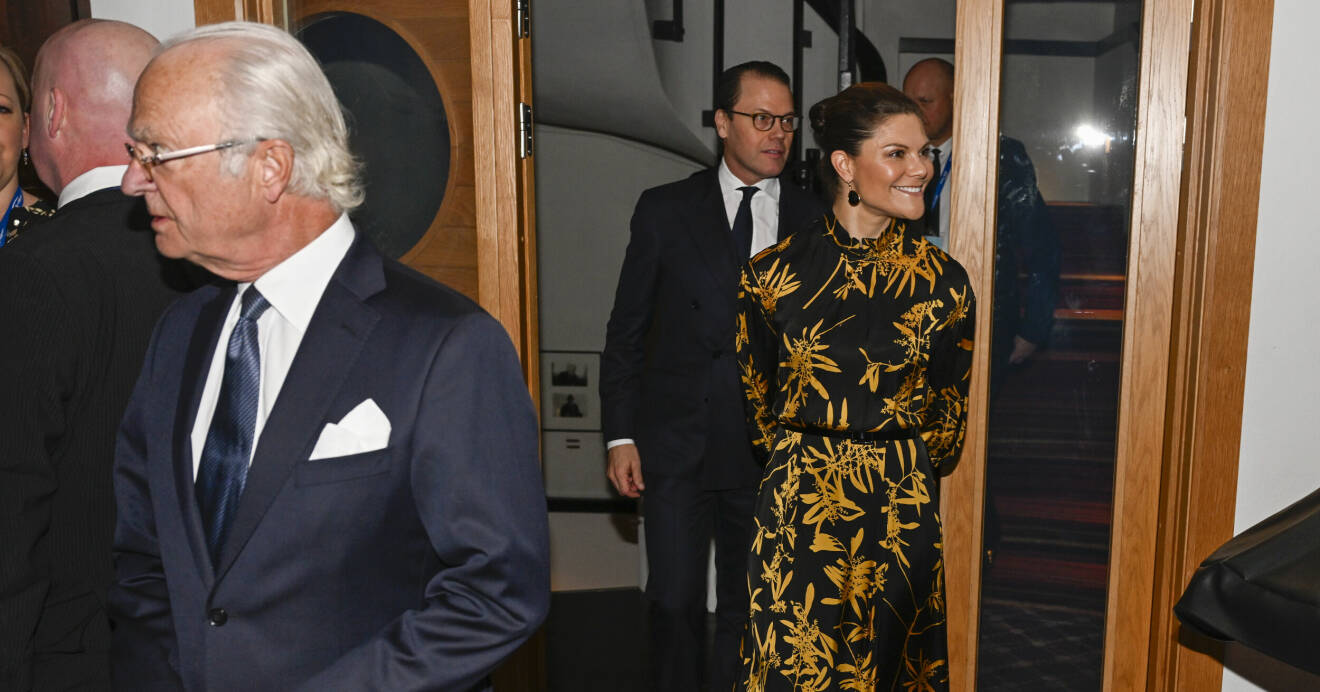 Kung Carl Gustaf, prins Daniel och kronprinsessan Victoria