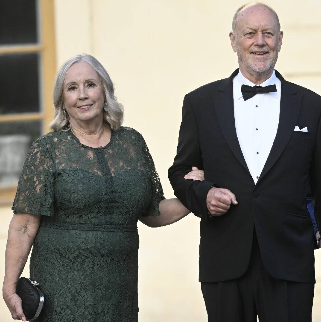 Marie och Erik Hellqvist på kungens jubileumsfirande på Drottningholm