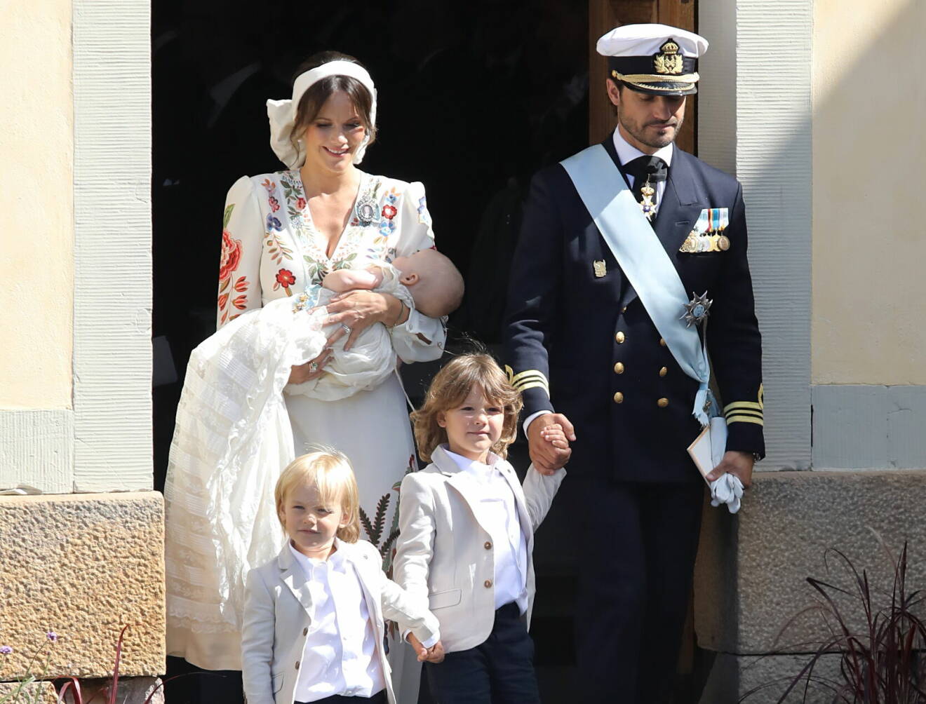 Prinsessan Sofia, prins Carl Philip, prins Alexander, prins Gabriel och prins Julian