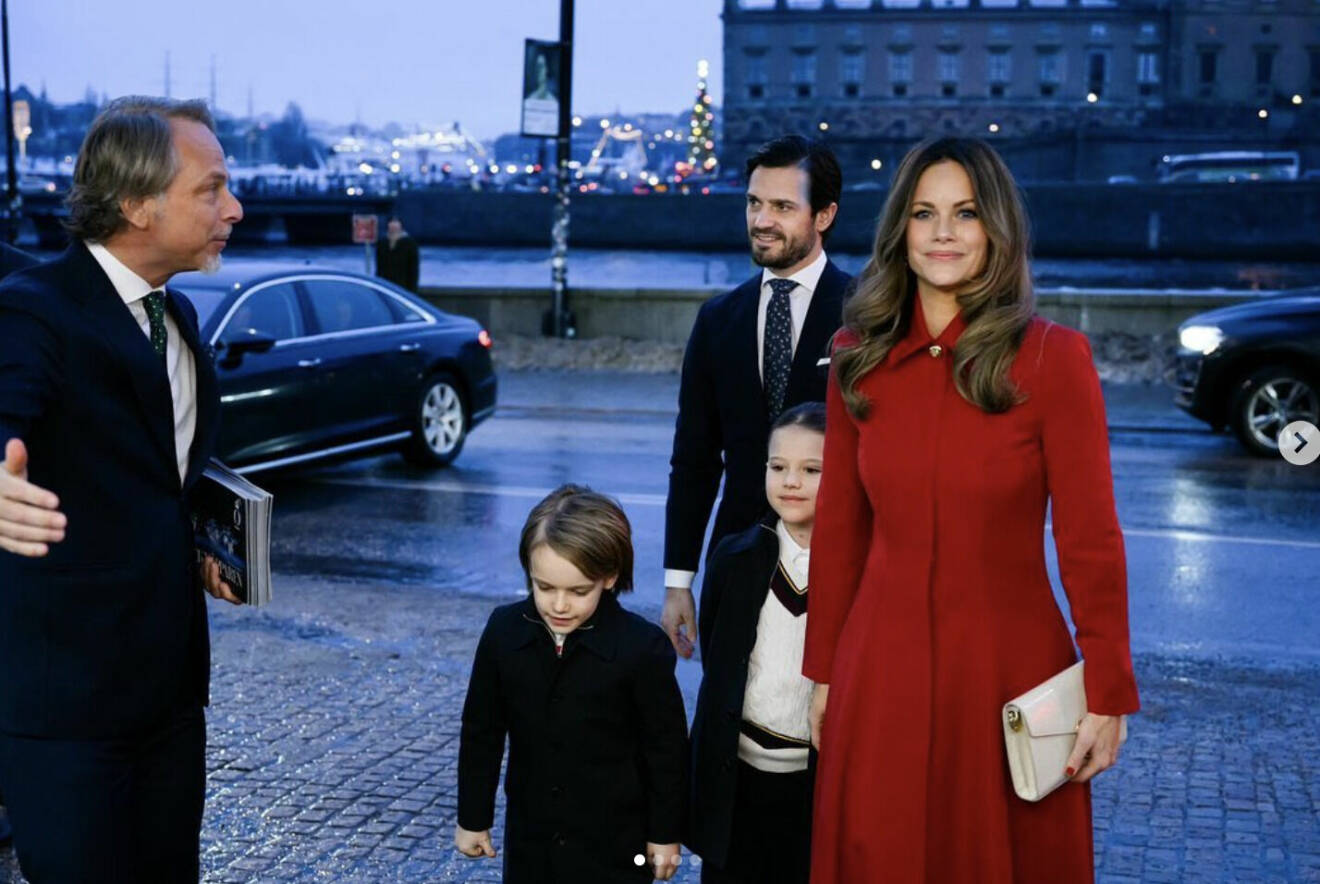 Prinsessan Sofia, prins Carl Philip, prins Gabriel och prins Alexander