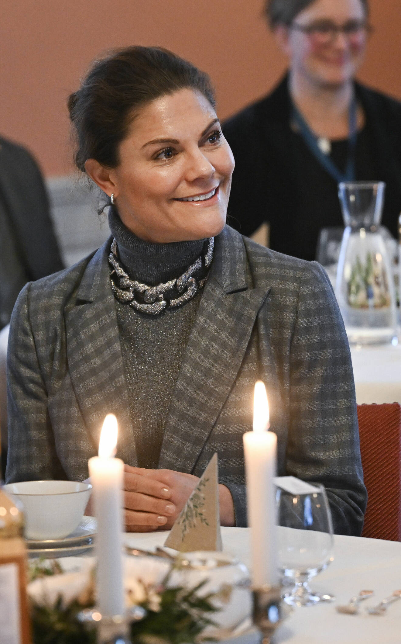 Kronprinsessan Victoria vid lunchen på Linköpings slott
