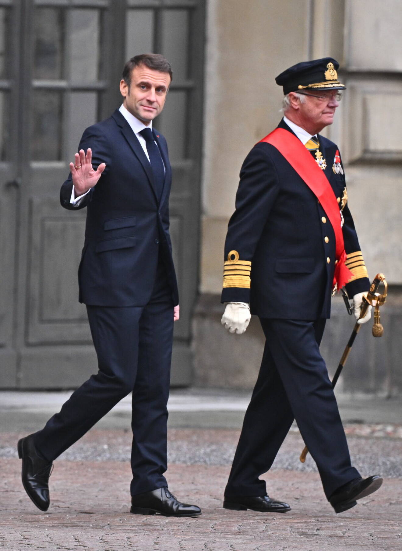 Macron och kungen