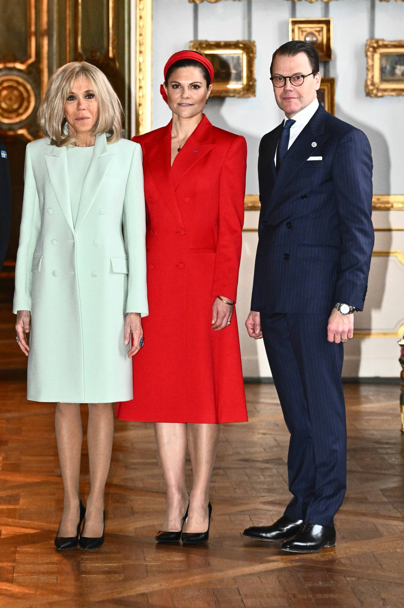 Brigitte Macron, kronprinsessan Victoria och prins Daniel