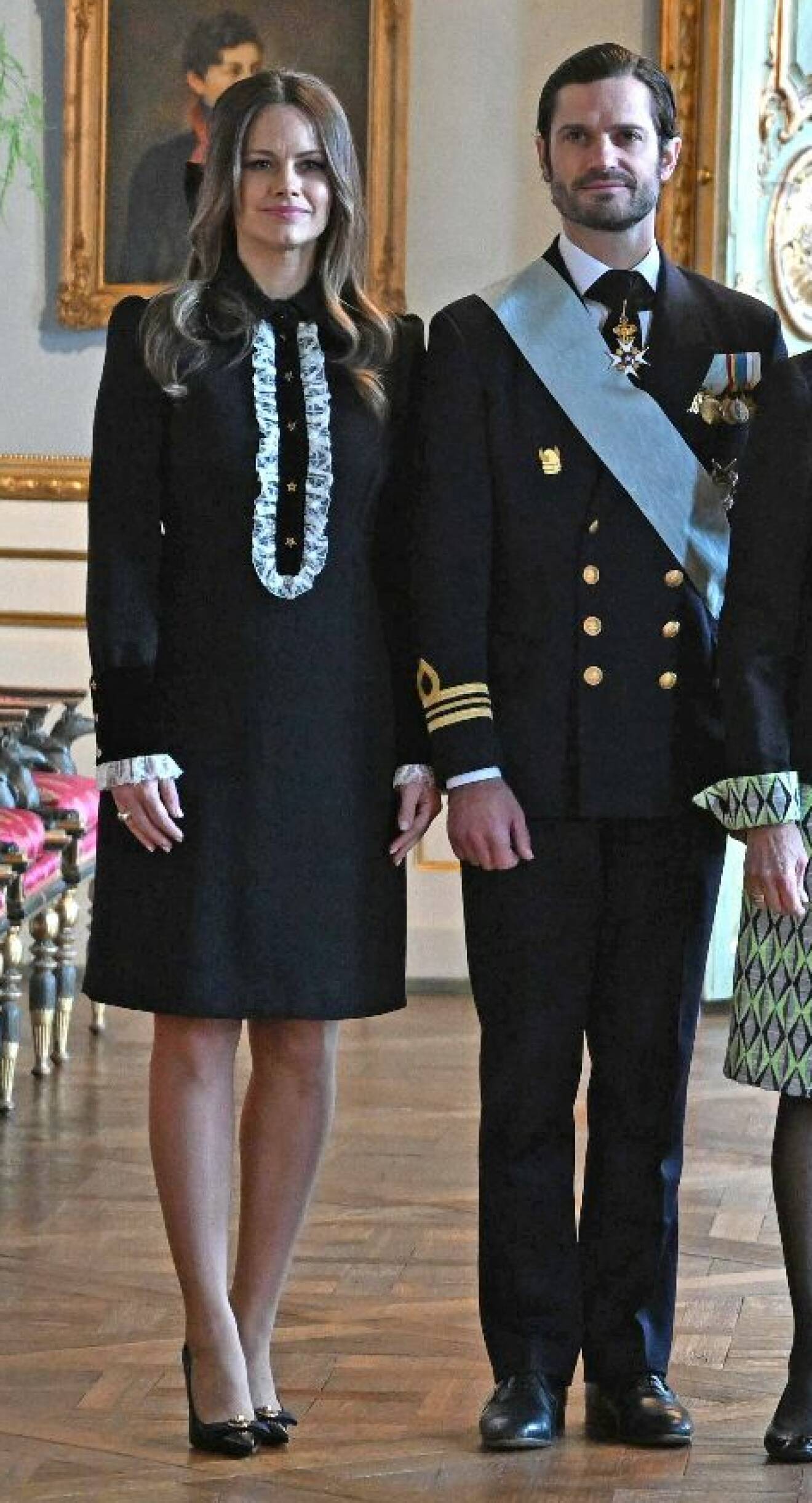 Prinsessan Sofia och prins Carl Philip under franska statsbesöket 2024