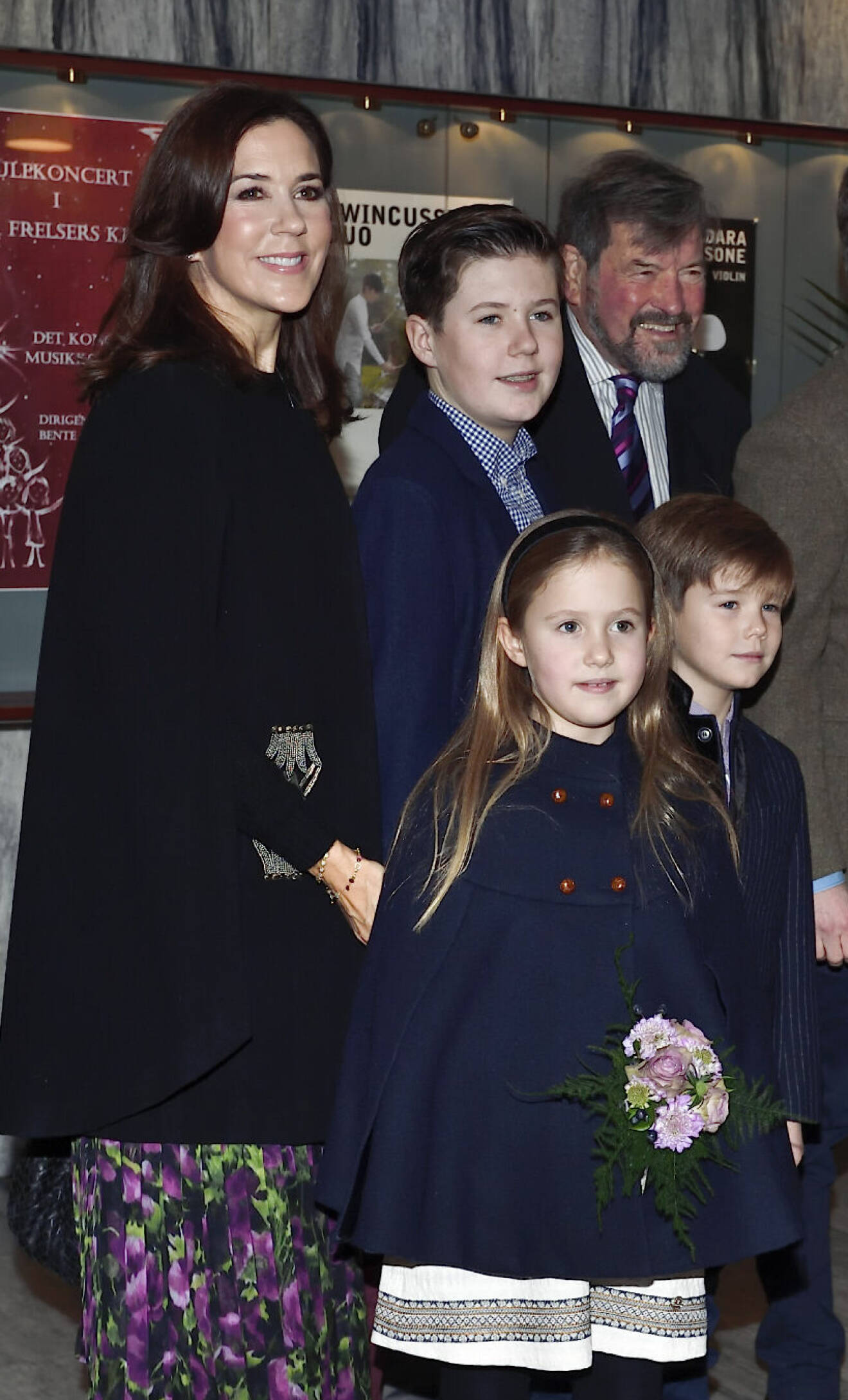 Drottning Mary med sin pappa John Donaldson vid hans besök i Köpenhamn 2018