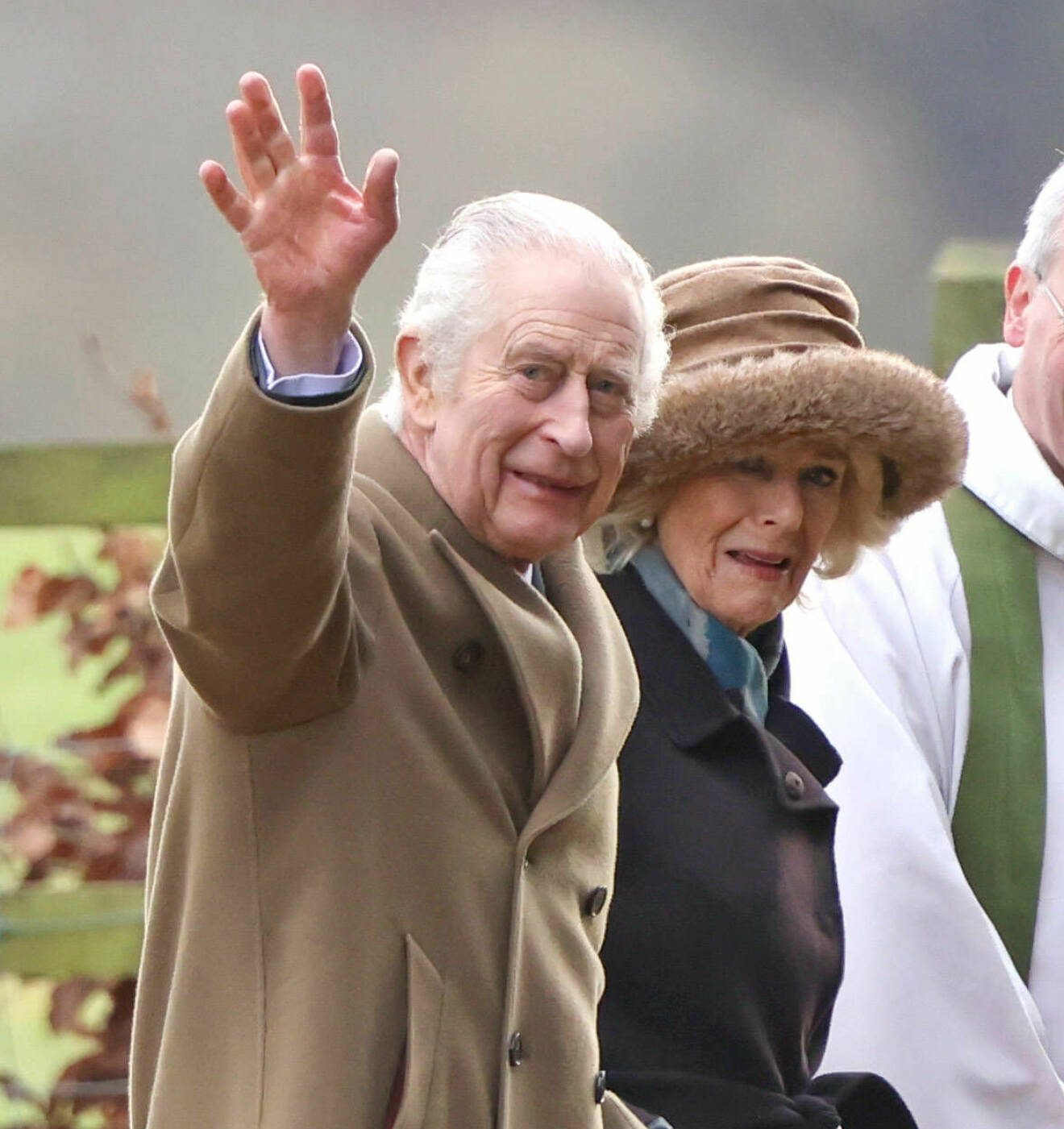 Cancersjuke kung Charles med sin fru drottning Camilla
