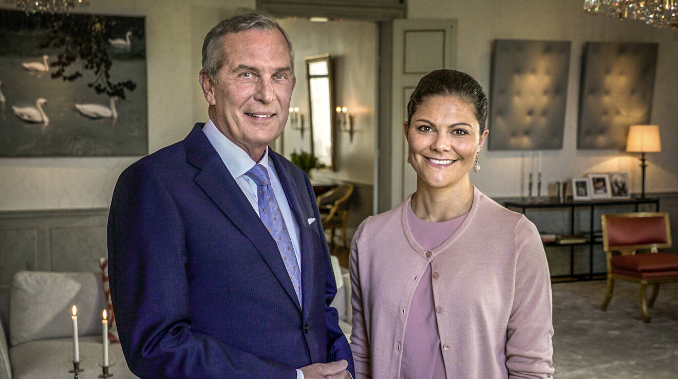 Claes Elfsberg intervjuar Kronprinsessan Victoria på Haga slott