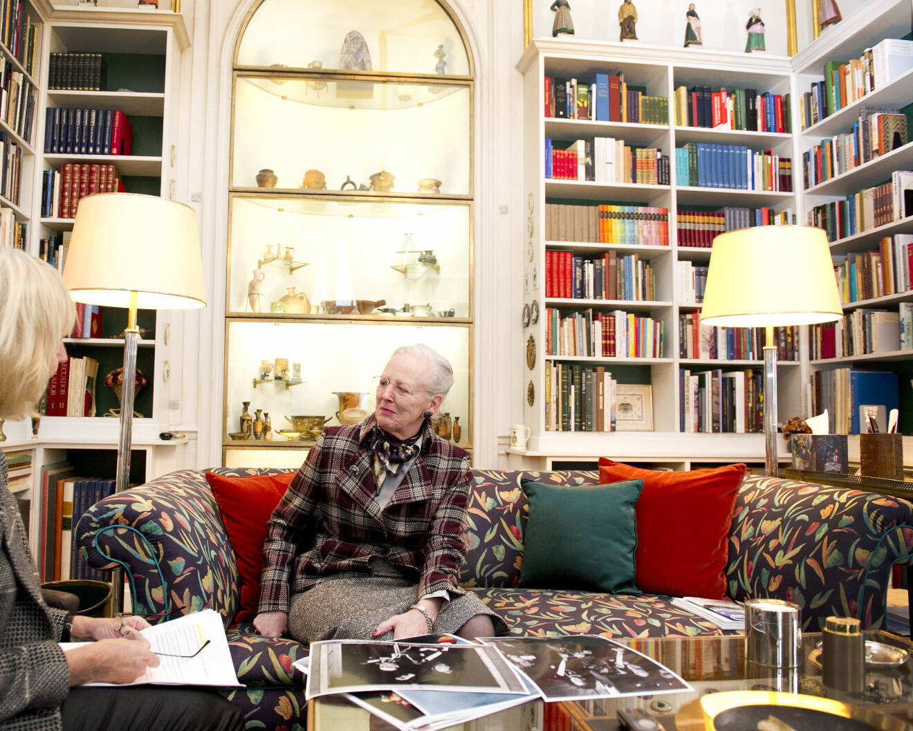 2011: Drottning Margrethe i sitt privata vardagsrum