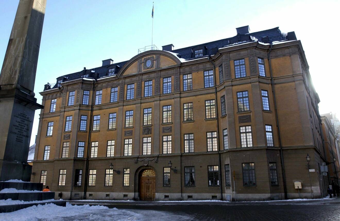 Hovets hus på Slottsbacken 2 – mittemot Stockholms slott.