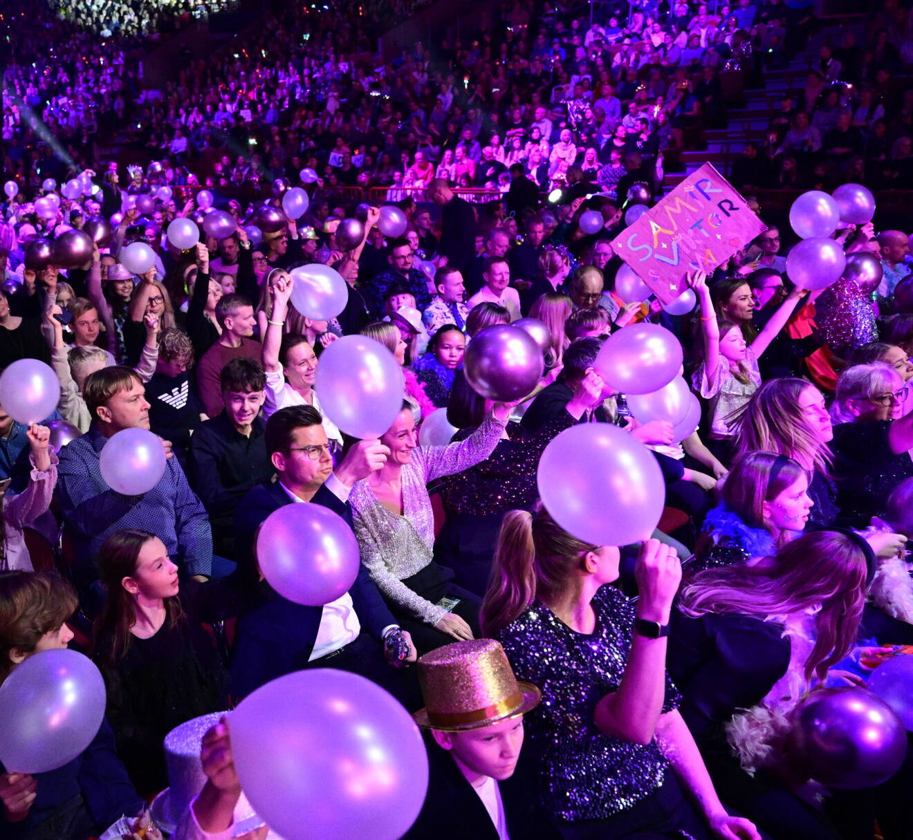 Melodifestivalen 2024 – publiken under deltävling 1 i Malmö