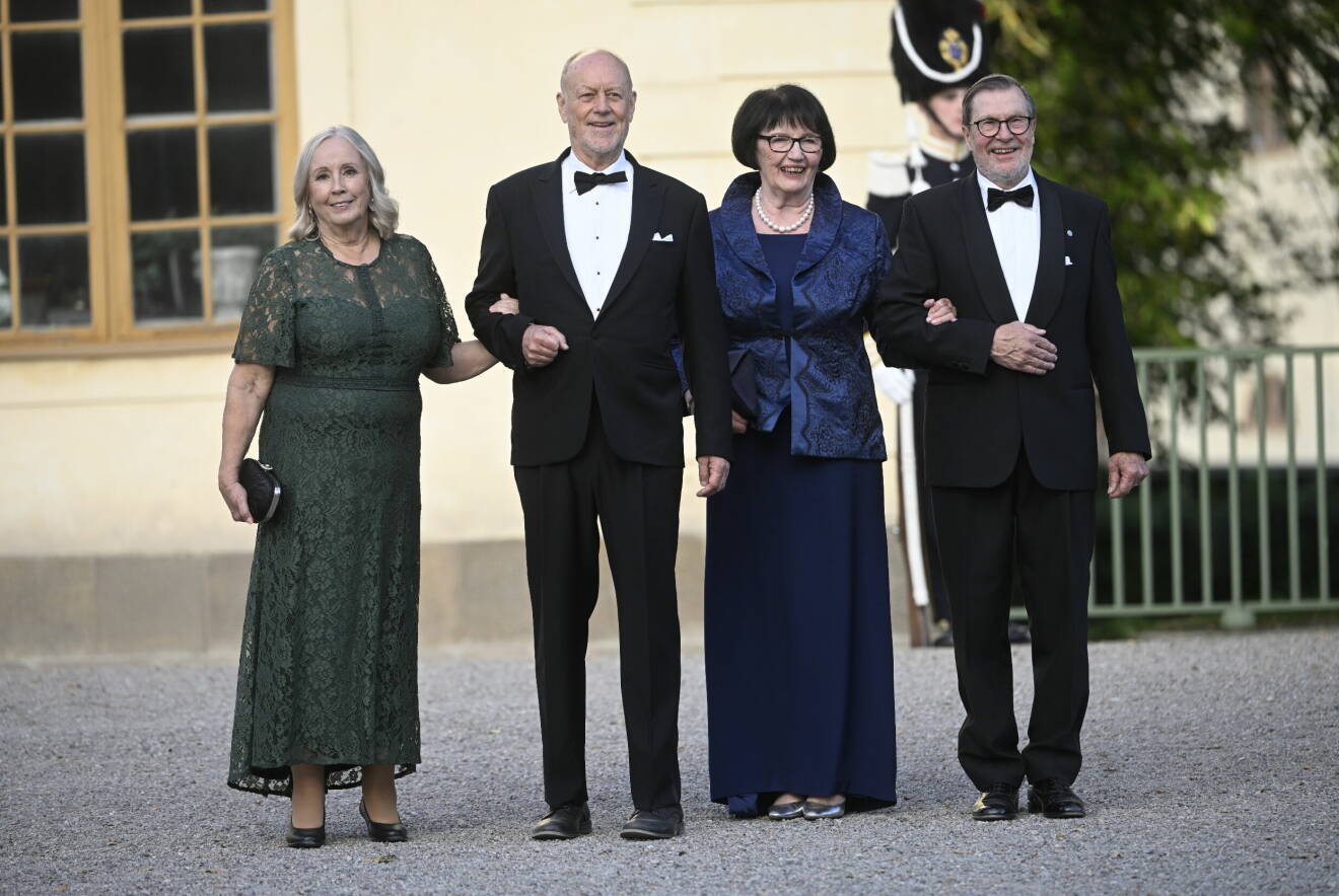 Prinsessan Sofias föräldrar Marie Hellqvist och Erik Hellqvist, samt prins Daniels föräldrar Ewa Westling och Olle Westling