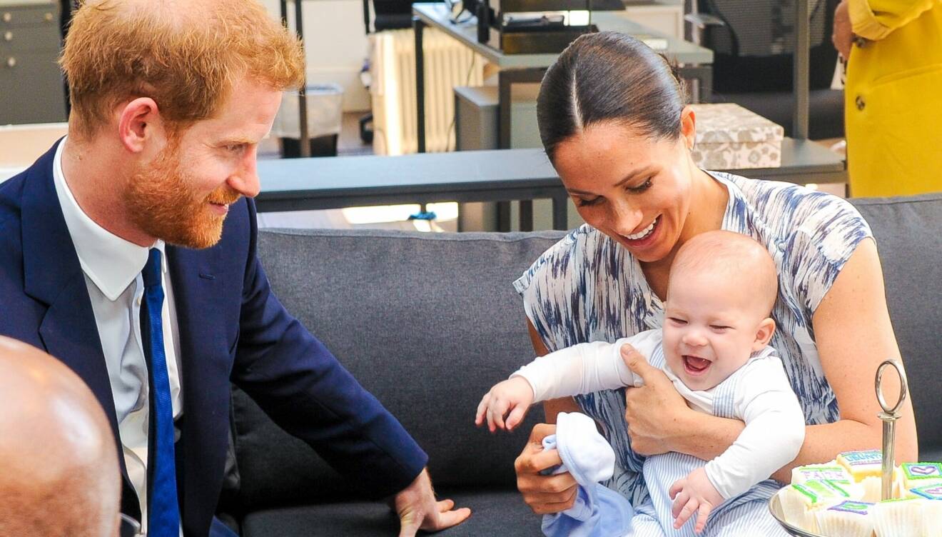 Prins Harry och Meghan Markle med sonen Archie