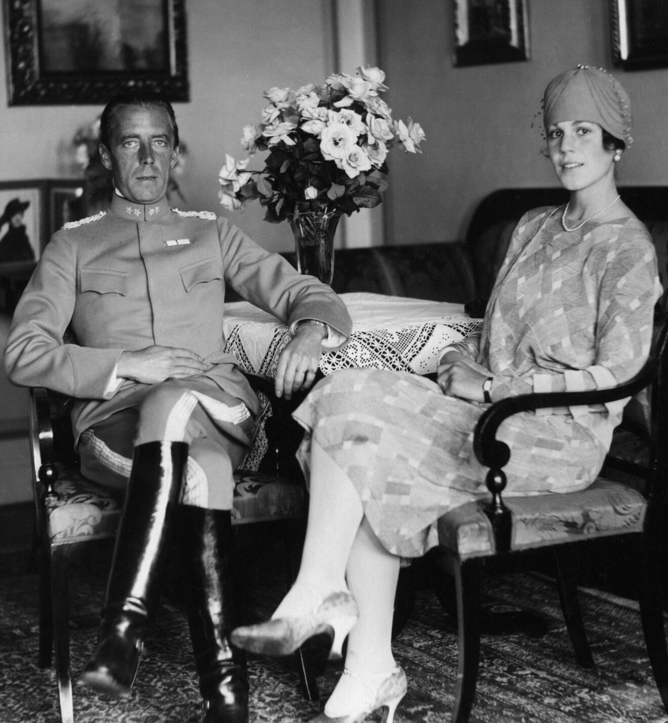 Folke Bernadotte med sin fru Estelle född Manville