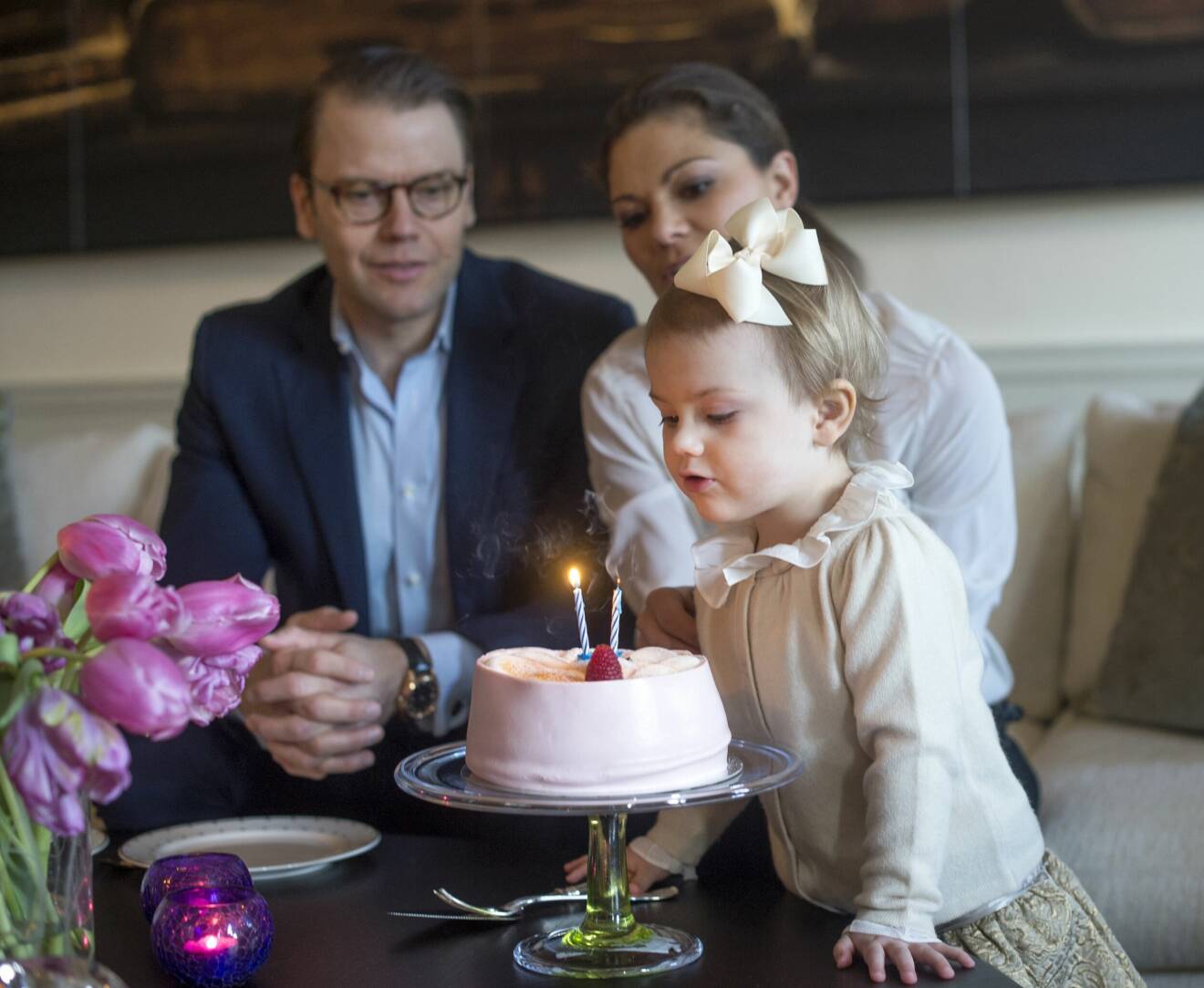 Prinsessan Estelle på sin 2-årsdag 2014