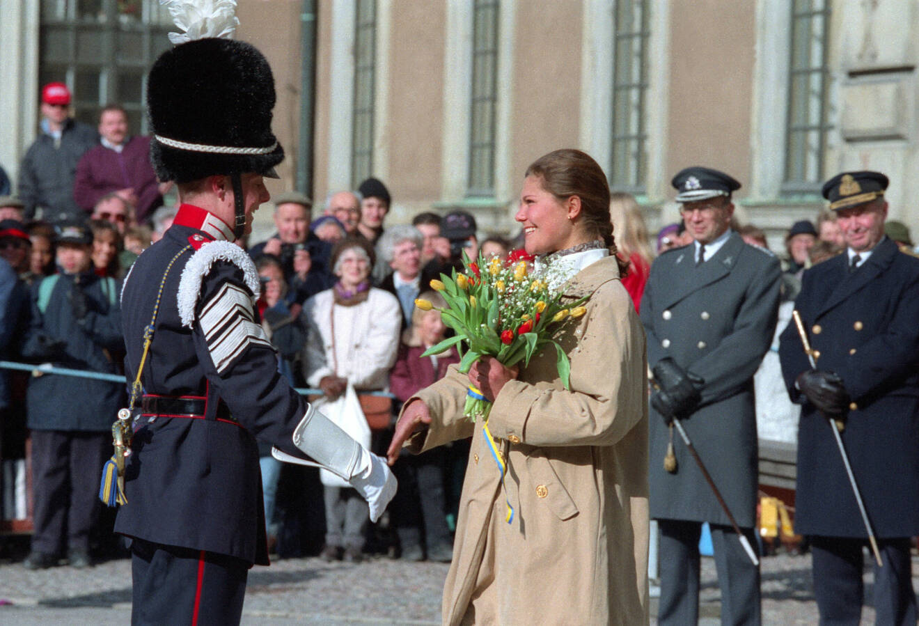 Kronprinsessan Victoria på namnsdagen 1996