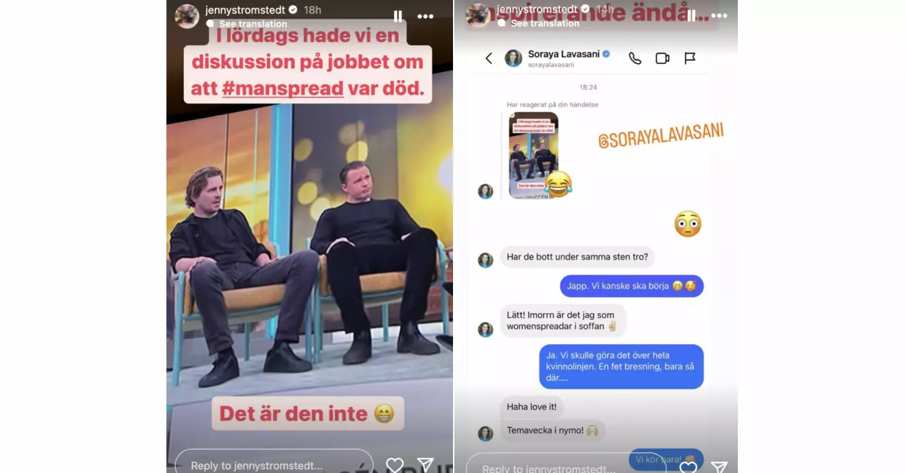 Jenny Strömstedts sms-konversation med Soraya Lavasani