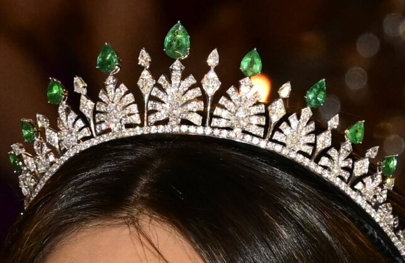 Prinsessan Sofias tiara med smaragder