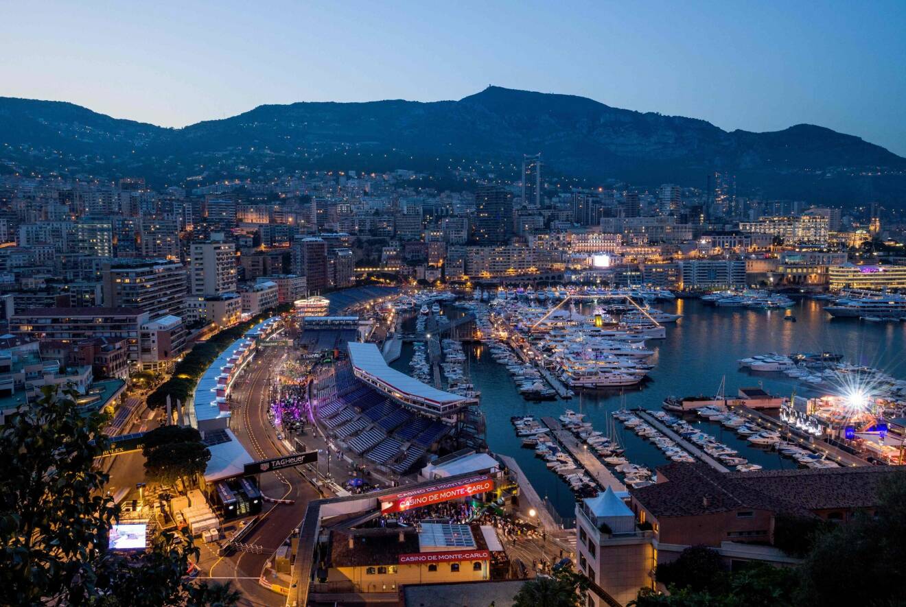 Monte Carlo och Monaco by night