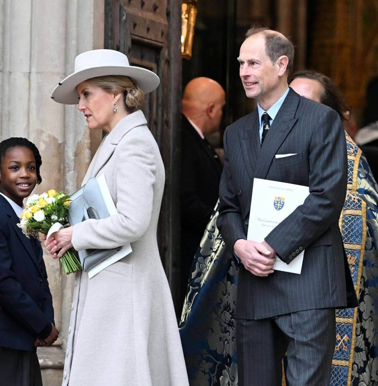 Prins Edward och hans fru Sophie under Commonwealth Day 2024 i Westminster Abbey