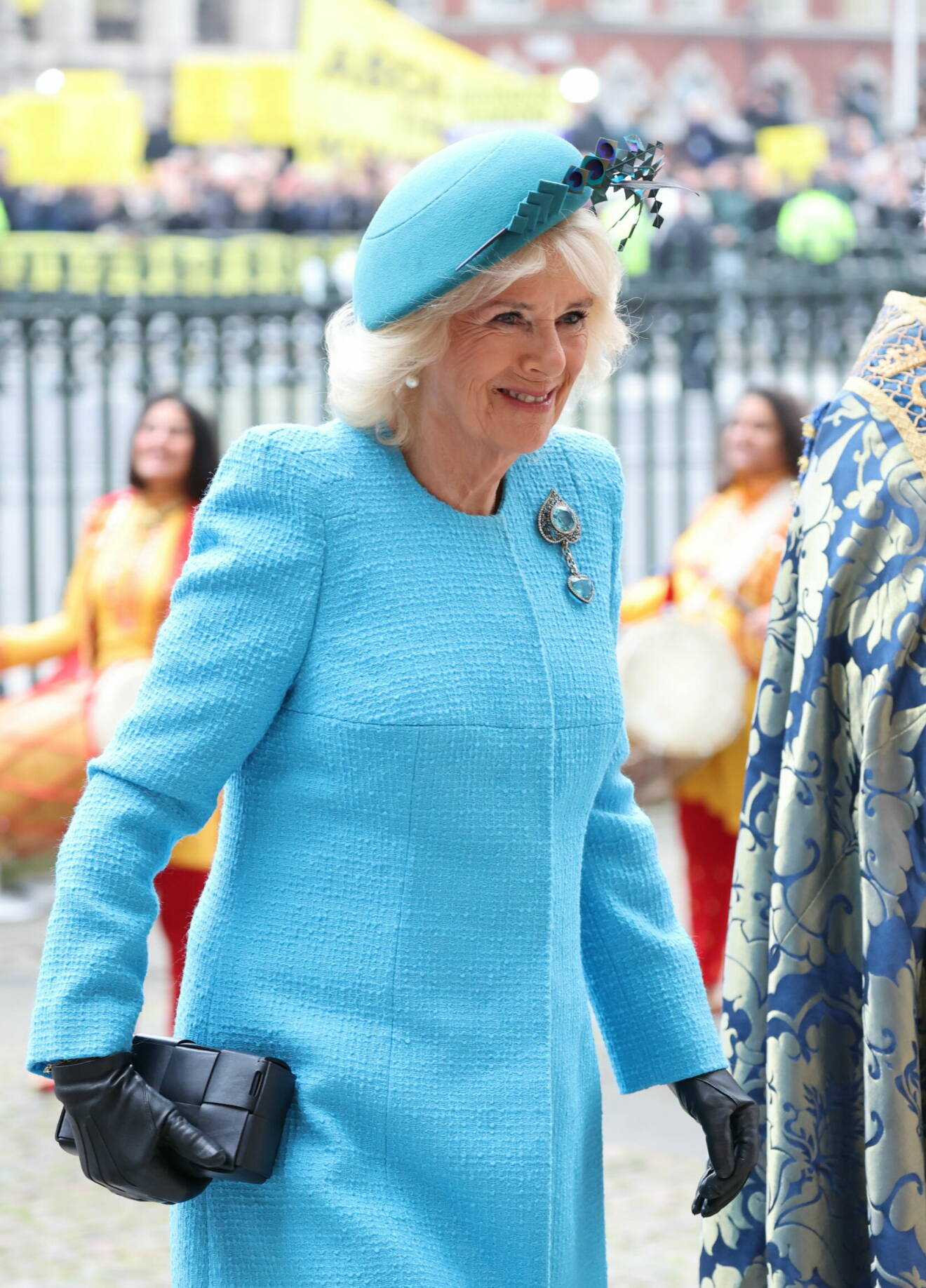 Drottning Camilla under Commonwealth Day 2024 i Westminster Abbey